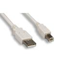 USB 2.0 Cable Type-A to Type-B 10FT White