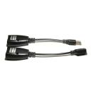 Super Booster USB 1.1 150FT Extender Black RJ45
