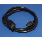 Firewire 400 Cable 6-Pin to 4-Pin 3Ft IEEE-1394a DV Camcorder HDD Data Black