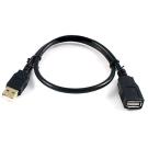 1.5FT USB 2.0 Extension Cable TYPE A-Male to TYPE A-Female Black Passive