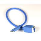 USB 3.0 B Female to USB MicroB 3.0 Male Adapter Cable
