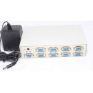 SVGA VGA XGA Splitter Amplifier Multiplier 8-Way Powered 400MHz