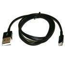MFi Certified Lightning to USB Cable 3FT Black IPhone